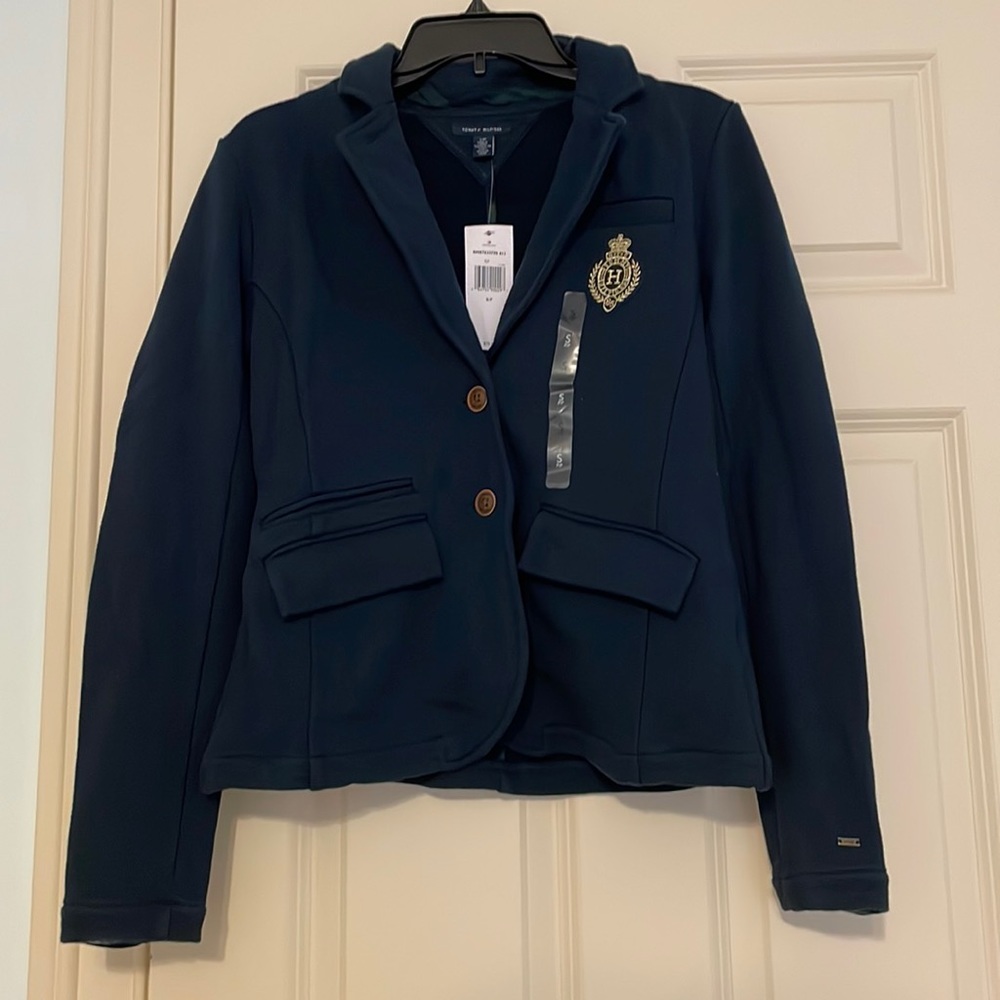 Tommy Hilfiger navy Riding Jacket. NWT. Size S